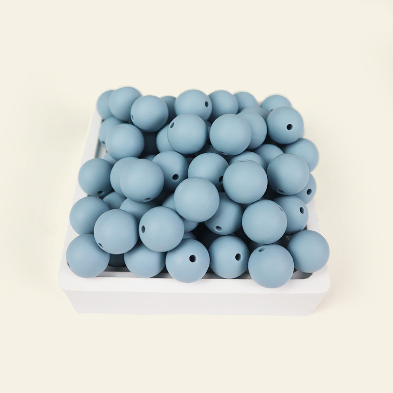 Wholesale  100pcs/pack Candy Color Round Beads Silicone Beads
